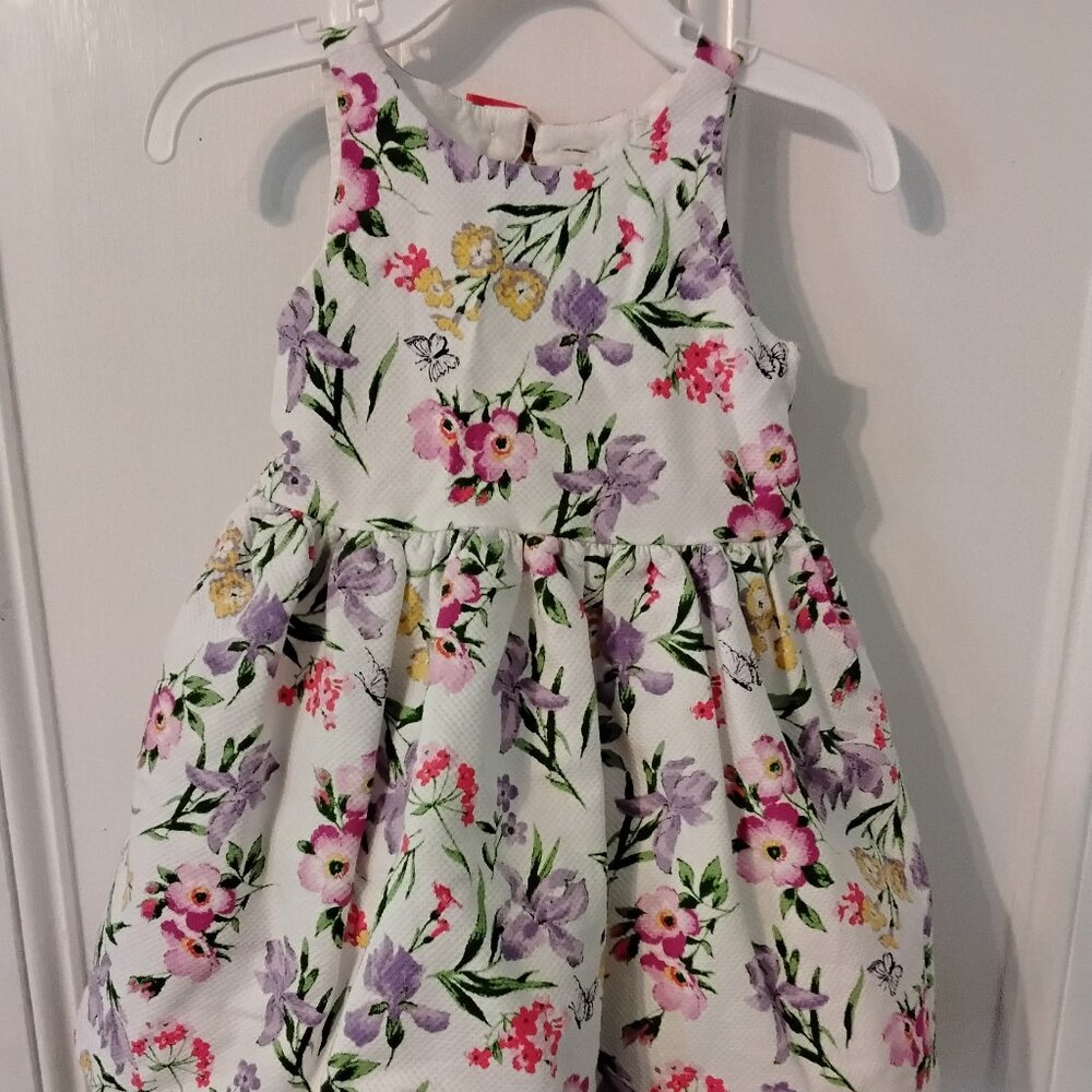 Janie and Jack dress, flowered print, size 12-18 months, new without tags